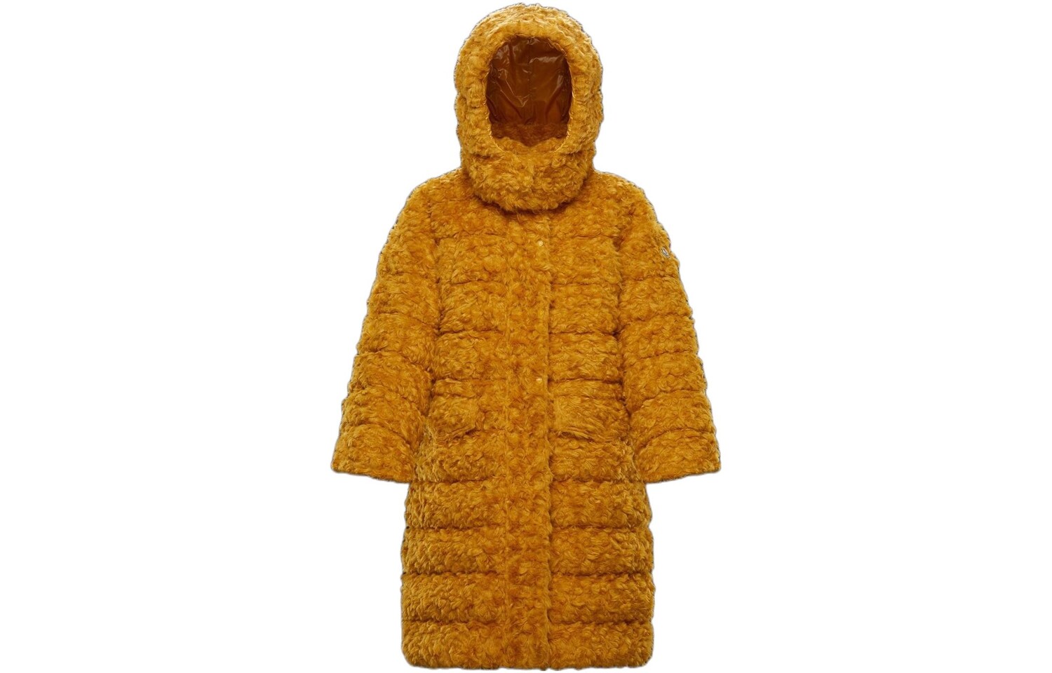 

Пуховик женский желтый Moncler