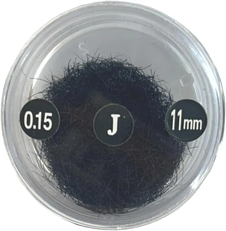 Ресницы J Curl 0.15 мм 11 мм Нейлоновые 4000 шт Черные