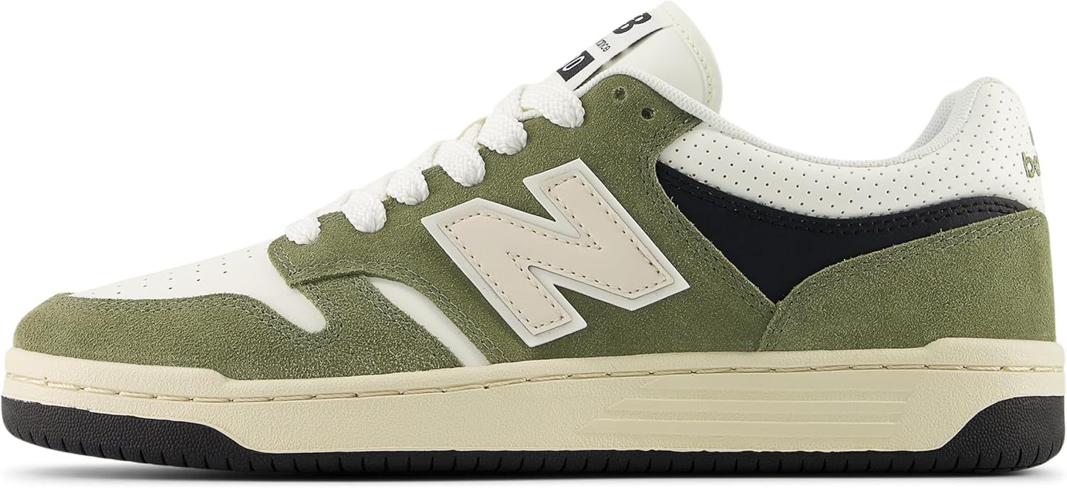 Мужские кроссовки New Balance 480 V1 Premium, Dark Olivine/Sea Salt — фото 2