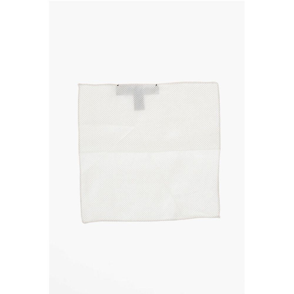 

Однотонный шелковый нагрудный платок с микро-узорами Dsquared2, белый