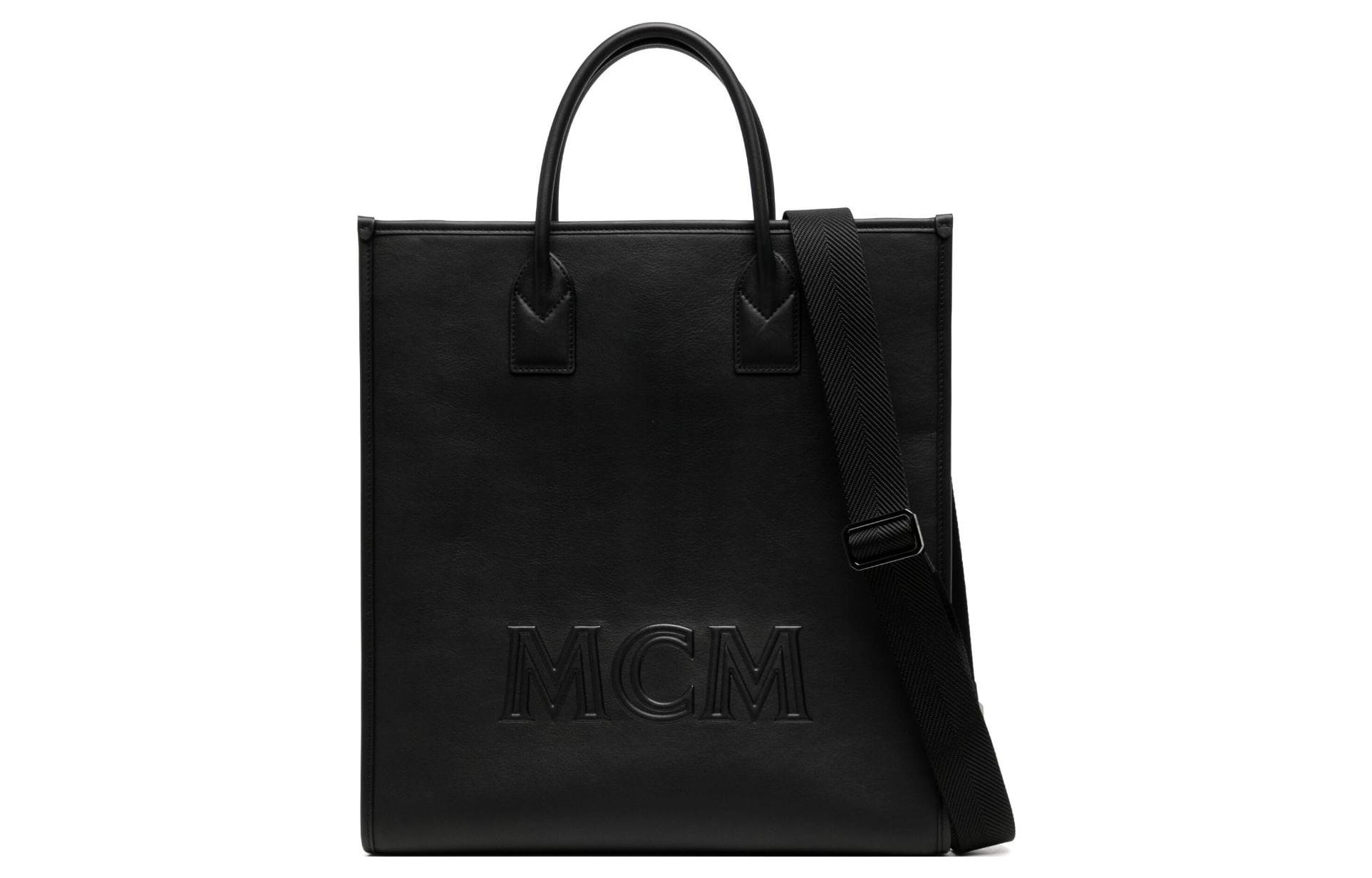 

MCM Кожаная сумка-шоппер унисекс большая черная