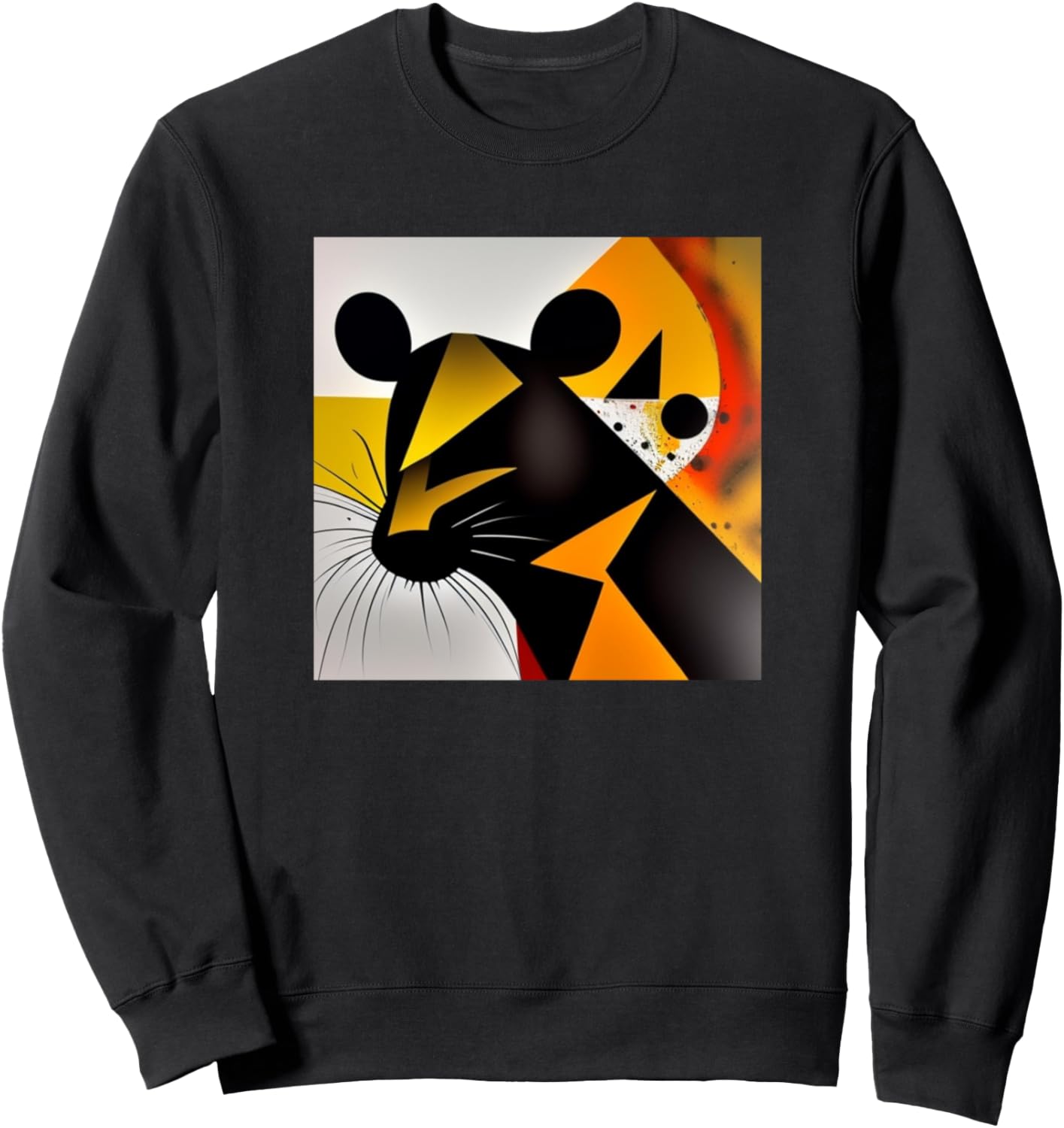 

Толстовка с силуэтом мыши, красочная, для любителей мышей Rats Pets Art - Women Girls Kids Men Boys Gift, черный