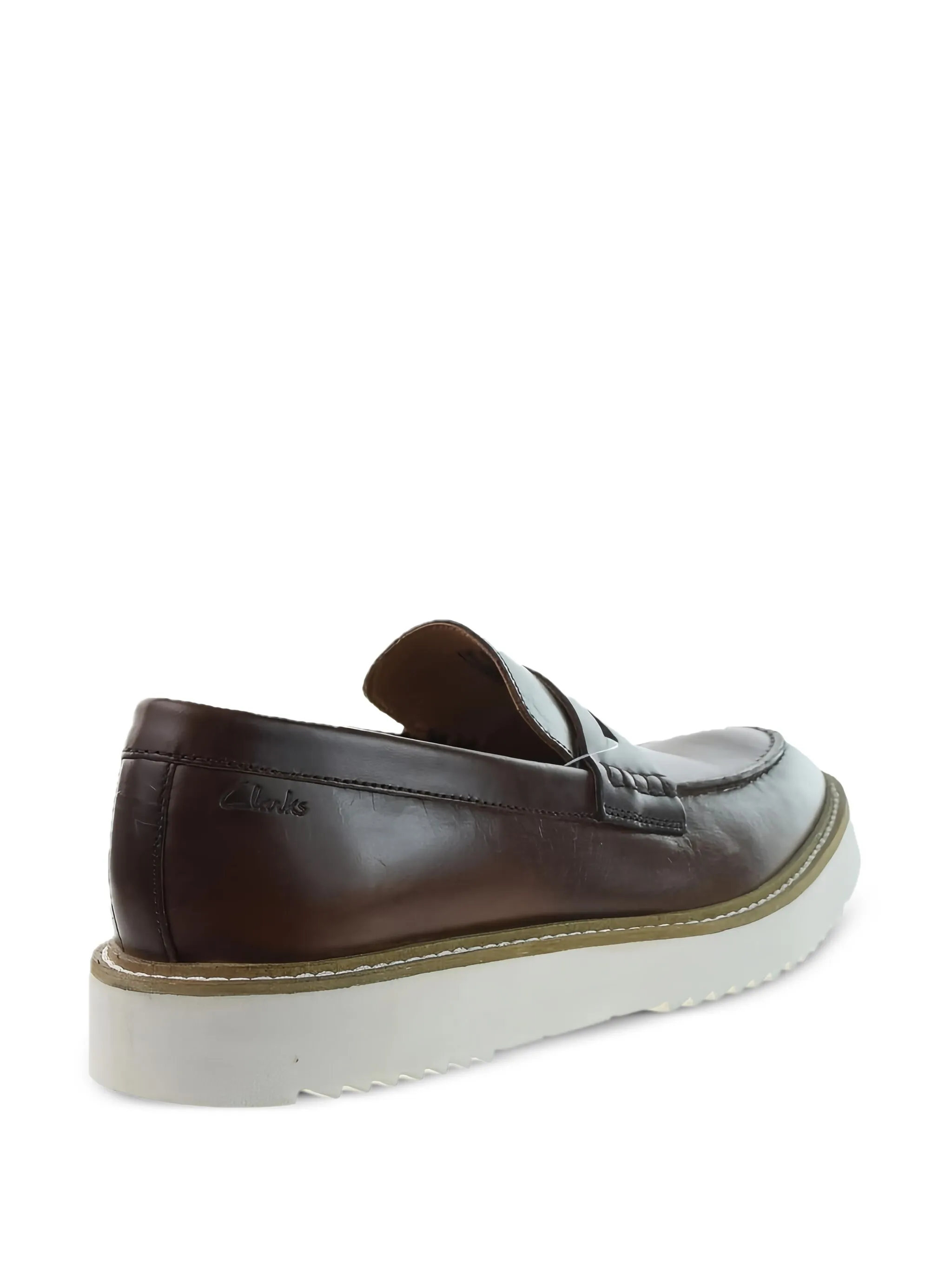 Лоферы Ernest без застежки Clarks Originals, коричневый — фото 4