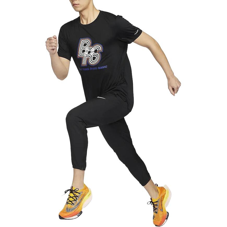 Футболка Dri-Fit Rise 365 мужская черная Nike, черный — фото 2