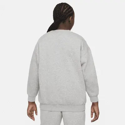 Толстовка Nike Sportswear Club Fleece, серый/белый — фото 2