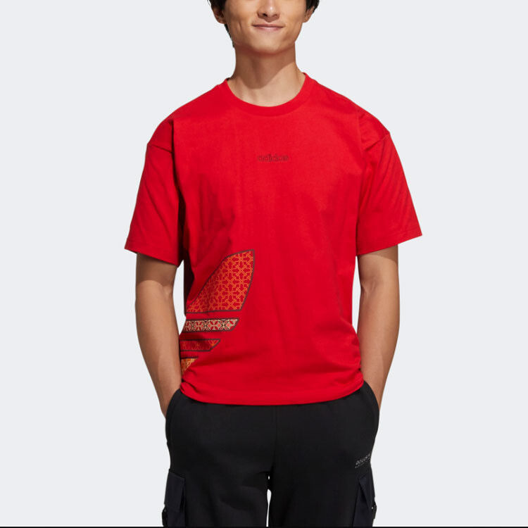 Футболка унисекс красная Adidas Originals, красный — фото 4