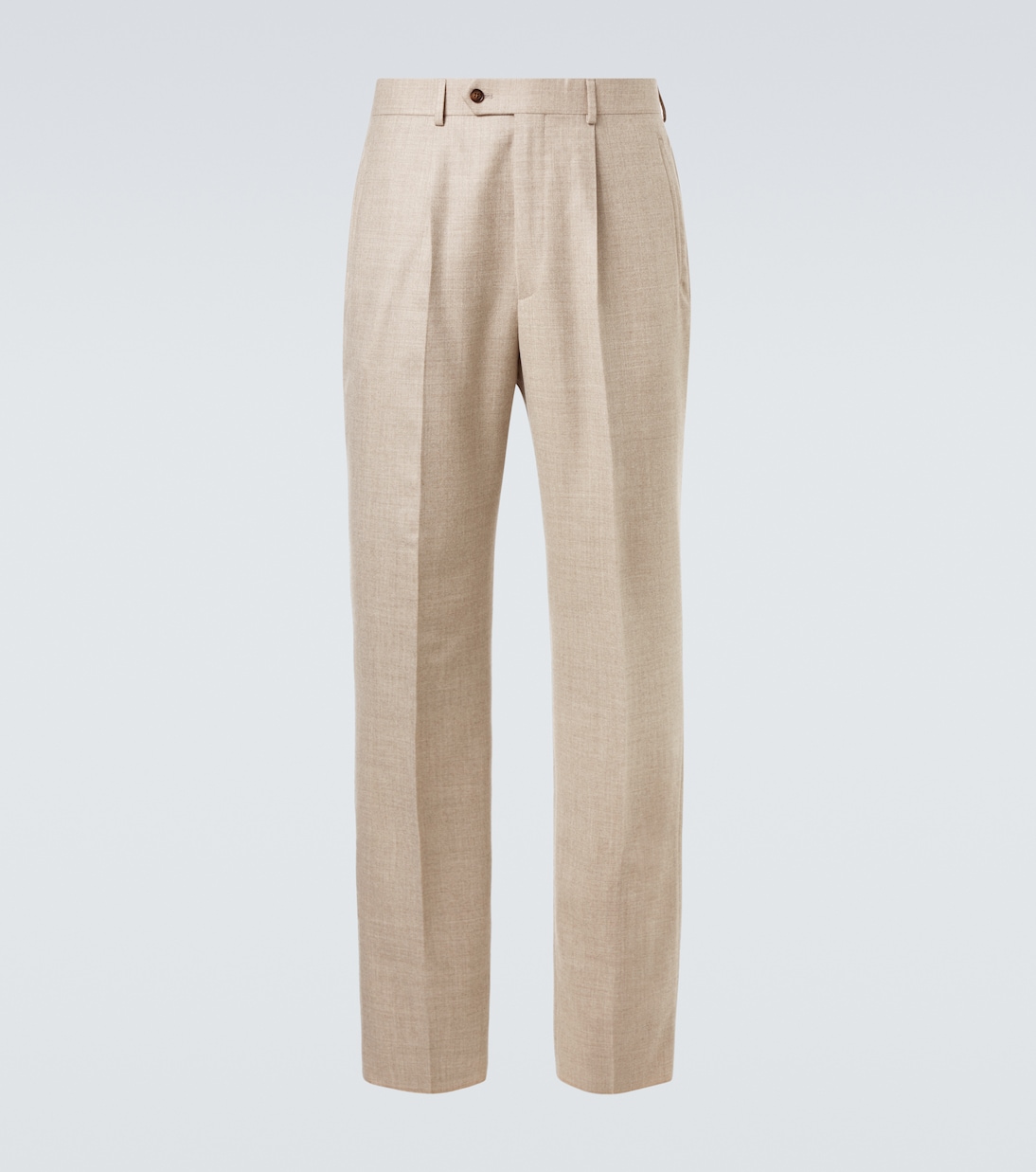 

Шерстяные брюки прямого кроя из твила Dunhill, Natural