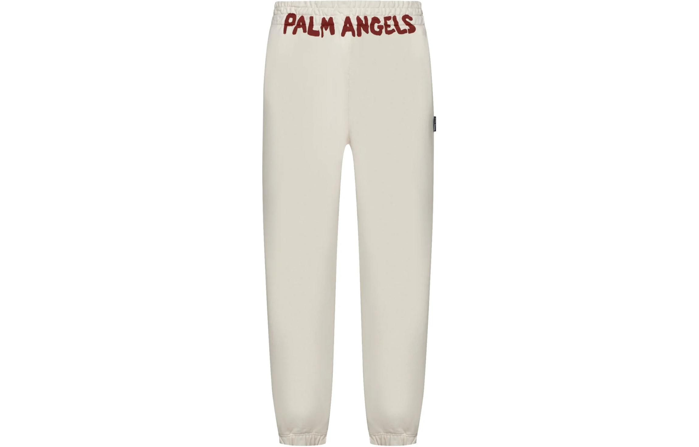 

Спортивные брюки с эластичной талией и логотипом PALM ANGELS, Ecru