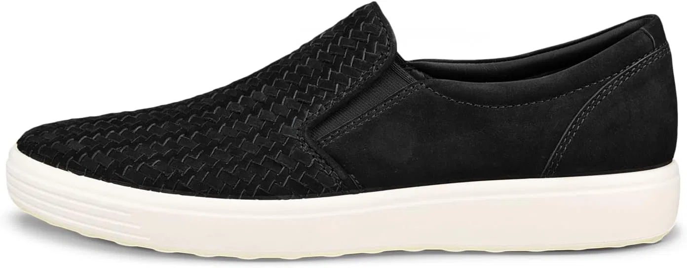 Женские кроссовки Ecco Soft7w-430003, Black (Black Nubuck) — фото 4
