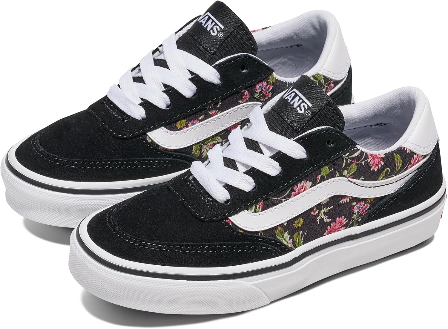 Vans Kids' Brooklyn LS низкие кроссовки, Dark Floral Black — фото 2