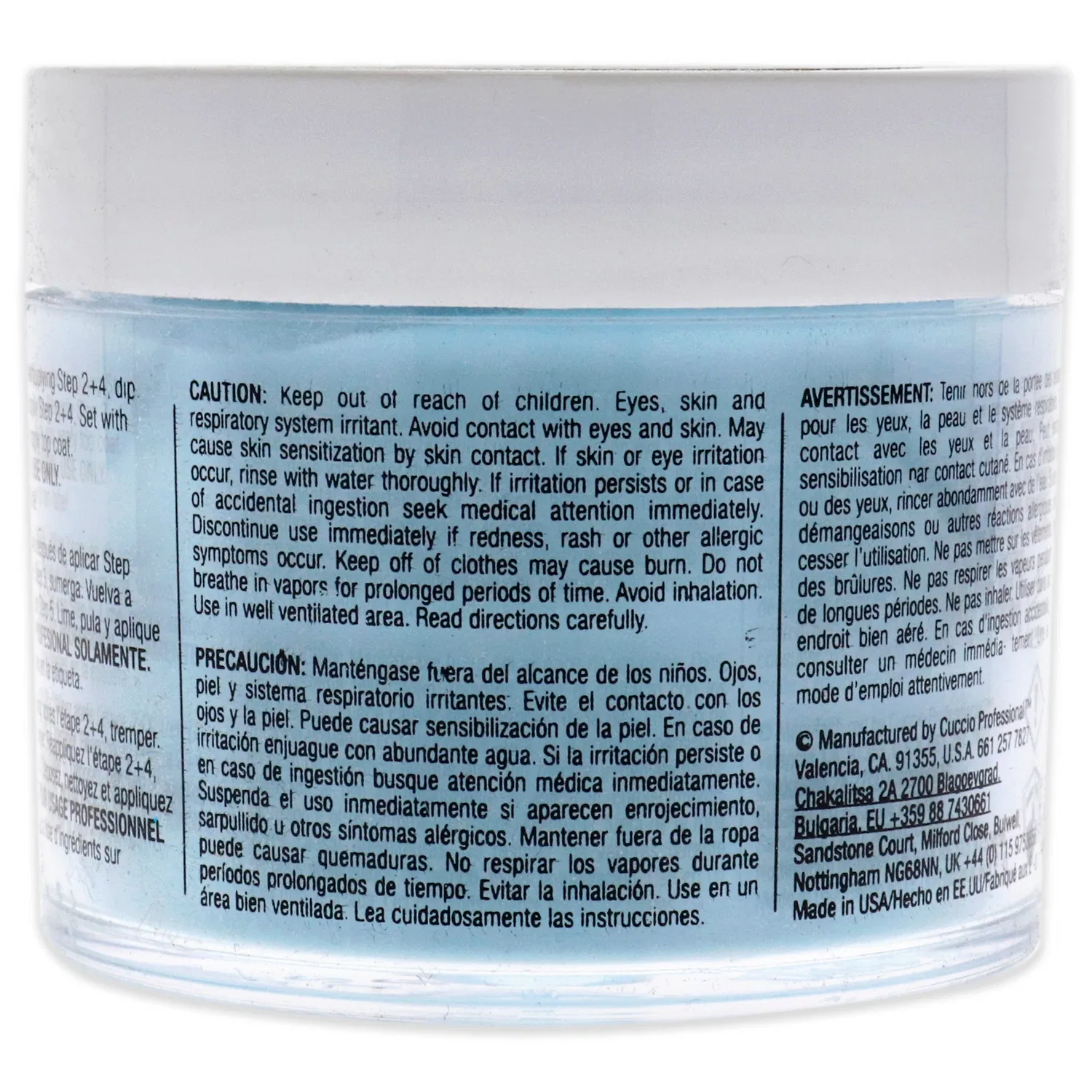 Система для наращивания ногтей Pro Powder Polish Nail Colour Dip System - Blueberry Sorbet от Cuccio Colour for Women - 1,6 унции (47 г) пудры для ногтей — фото 2