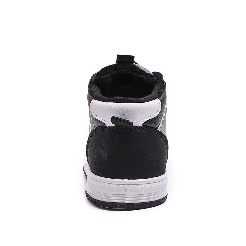 Warrior Warm Mid-Top Детские скейтбординговые туфли, Черный Серый — фото 4