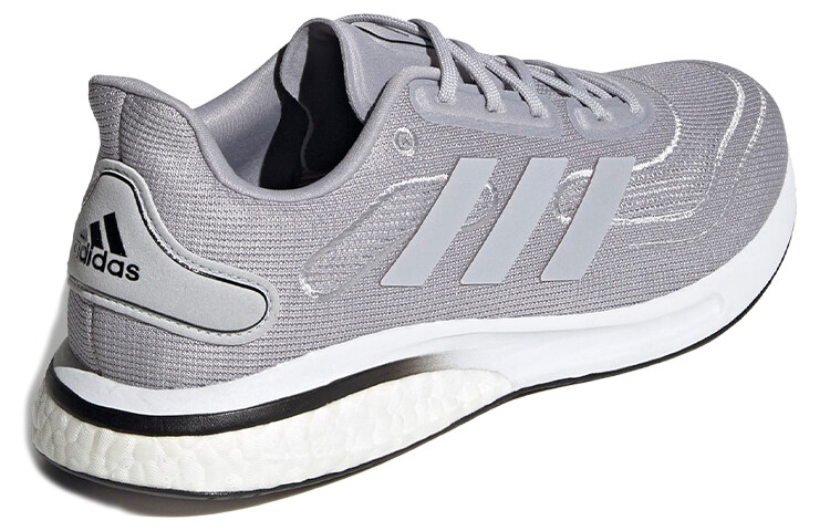 Кроссовки Supernova для бега мужские с низким верхом серые/белые Adidas — фото 4