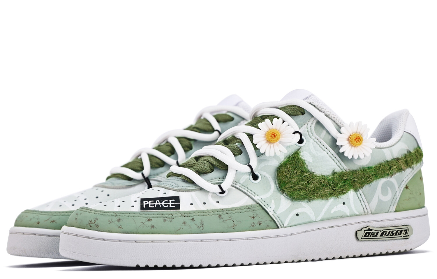 Женские кроссовки для скейтбординга Nike Court Vision 1, Green — фото 3