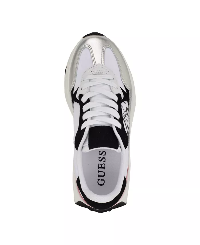 Женские модные кроссовки Calebb на массивной платформе GUESS, серый — фото 4