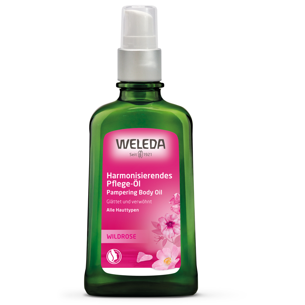 

Масло для тела с дикими розами wildrose pampering body oil Weleda, 100 мл