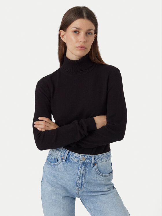 

Водолазка slim fit Happiness 10300472 Vero Moda, черный