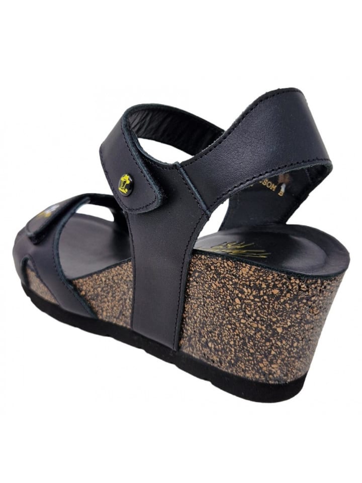 Сандалии на плоской подошве PANAMA JACK Keilsandalette Vila Blossom B1, черный — фото 2