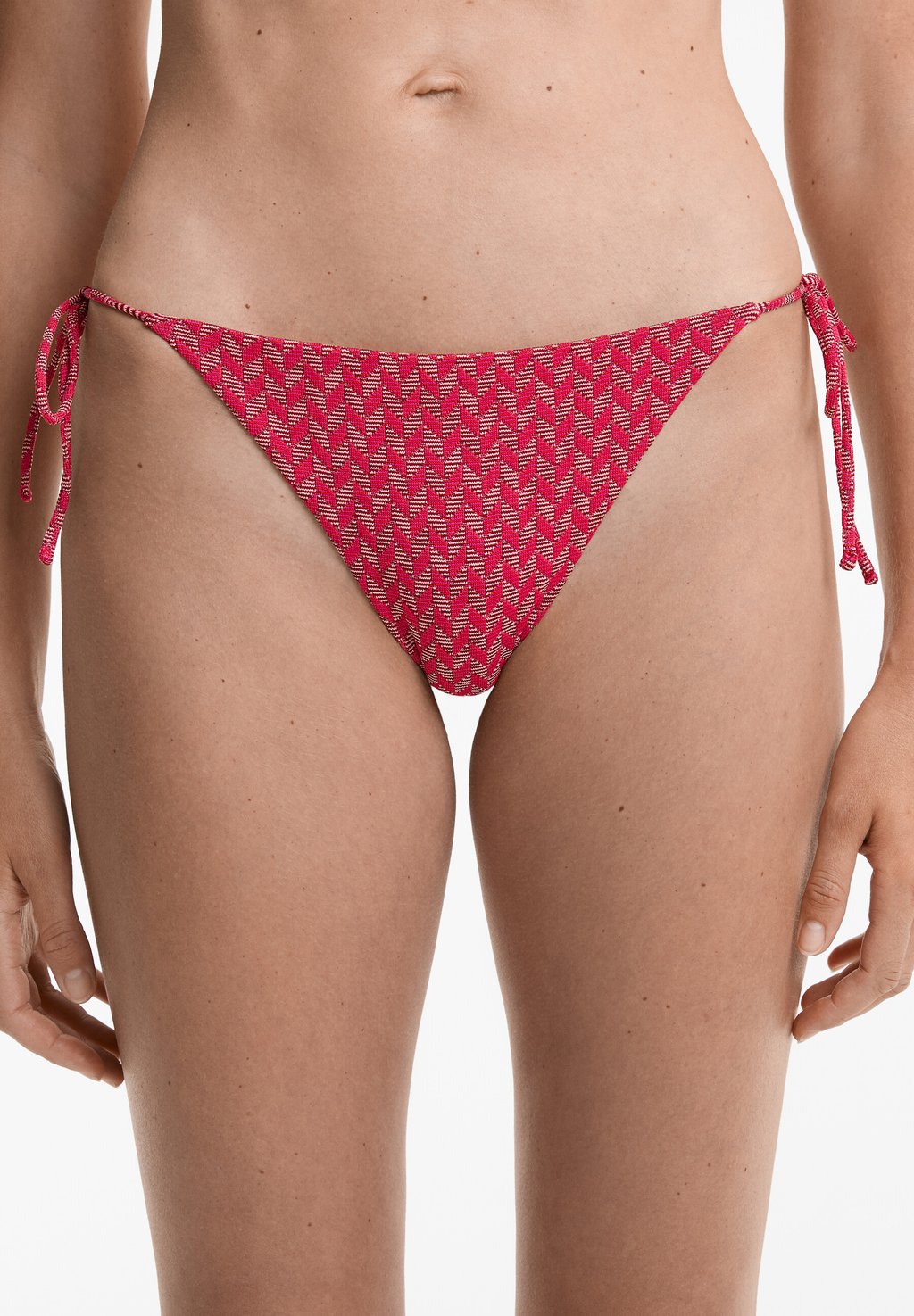 

Плавки бикини MEDIUM-COVERAGE JACQUARD TIE OYSHO, розовый