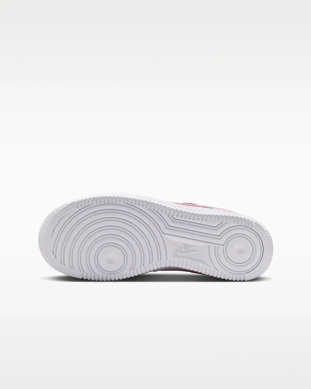 Детские кроссовки Nike Air Force 1, White/White/Medium Soft Pink — фото 2
