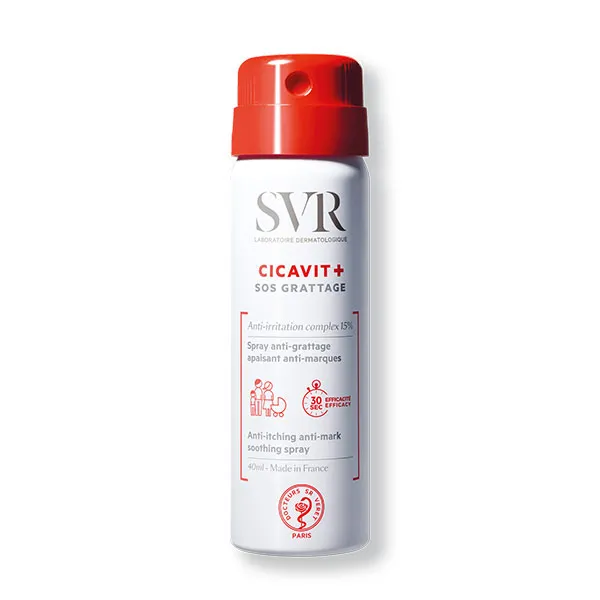 

Успокаивающий спрей против пятен и зуда Cicavit Sos Grattage Laboratoires Svr, 40 ml