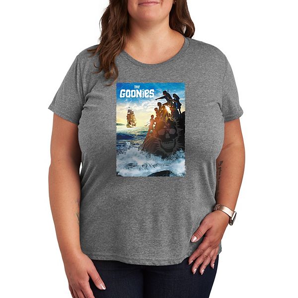 

Футболка с принтом The Goonies Sunset Rock, Plus size Licensed Character, Heather Gray