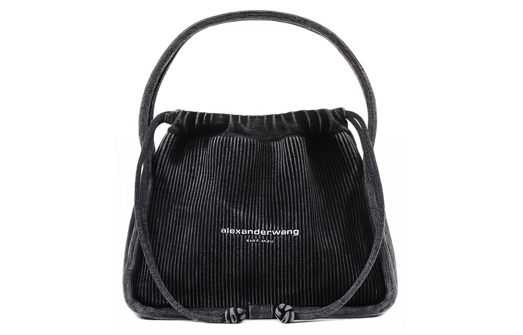 

Alexander Wang Серая женская сумка из хлопка с нейлоном малого размера
