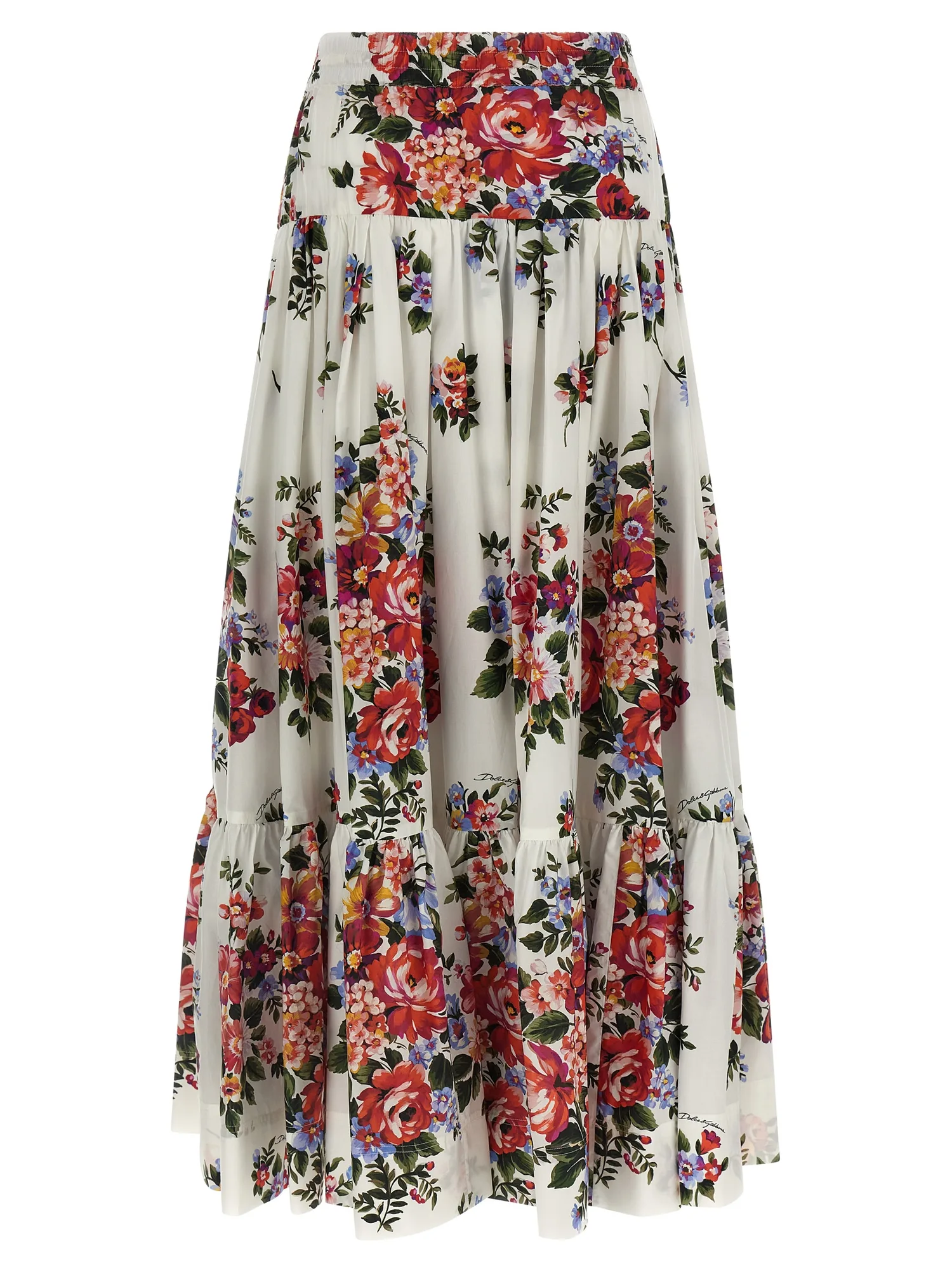 Юбка «Mazzo di Fiori» DOLCE & GABBANA, белый — фото 2