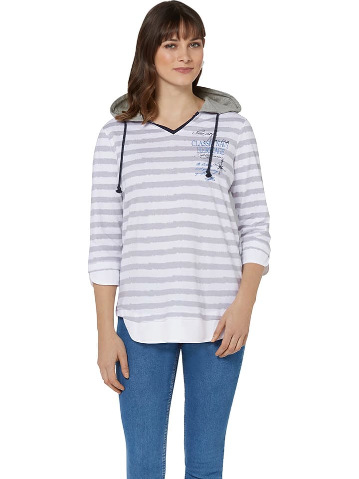 

WITT WEIDEN Футболка с длинными рукавами, бело-серая