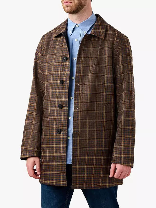 

Дождевик Guards London Montague Reversible Check, цвет brown/navy