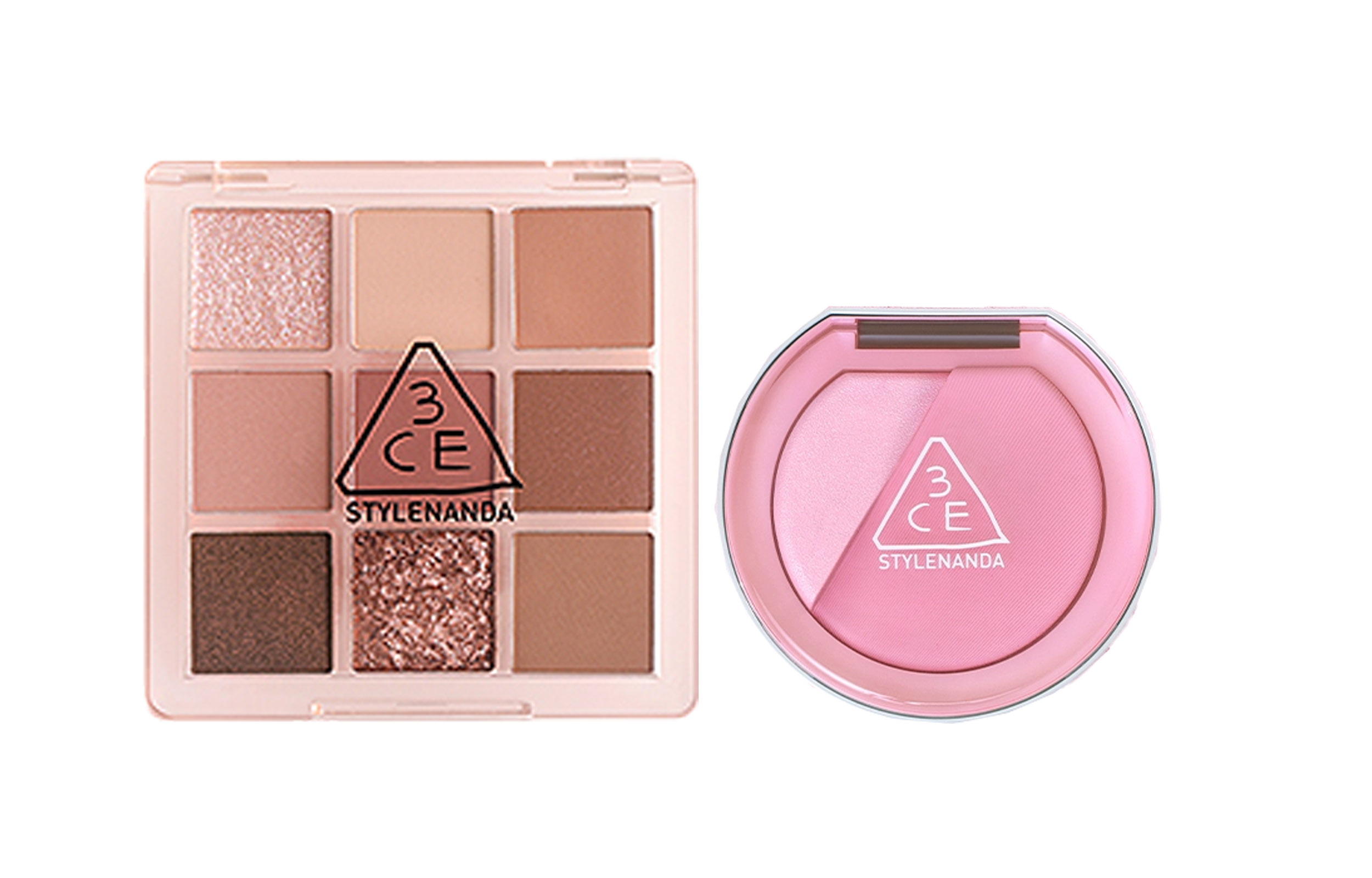 

Палетка теней для век Blush косметический набор легко растушевывается натуральный 3CE