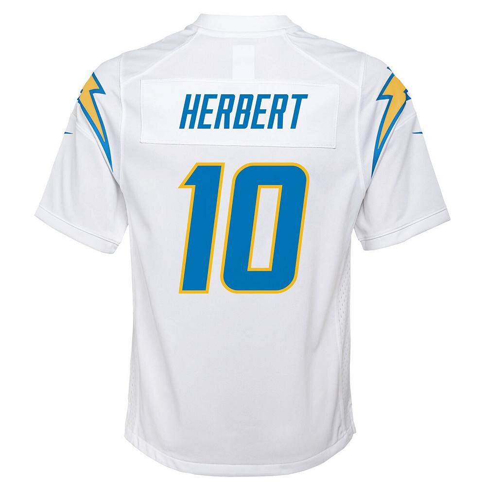 Молодежная игровая майка Nike Justin Herbert White Los Angeles Chargers, цвет Chg White — фото 4