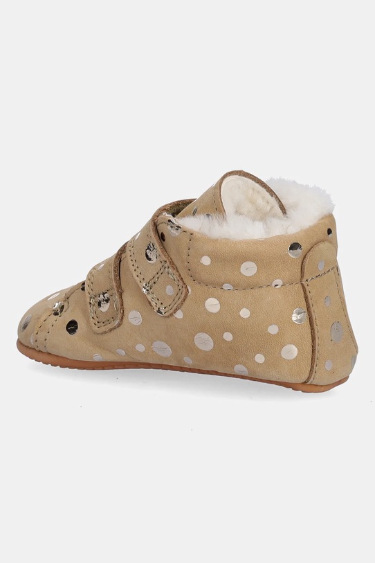 Детские кожаные туфли PREWALKERS FURRY BASIC Froddo, бежевый — фото 3