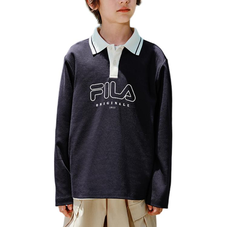 Поло для школьников FILA KIDS, legend синий-pnv — фото 2