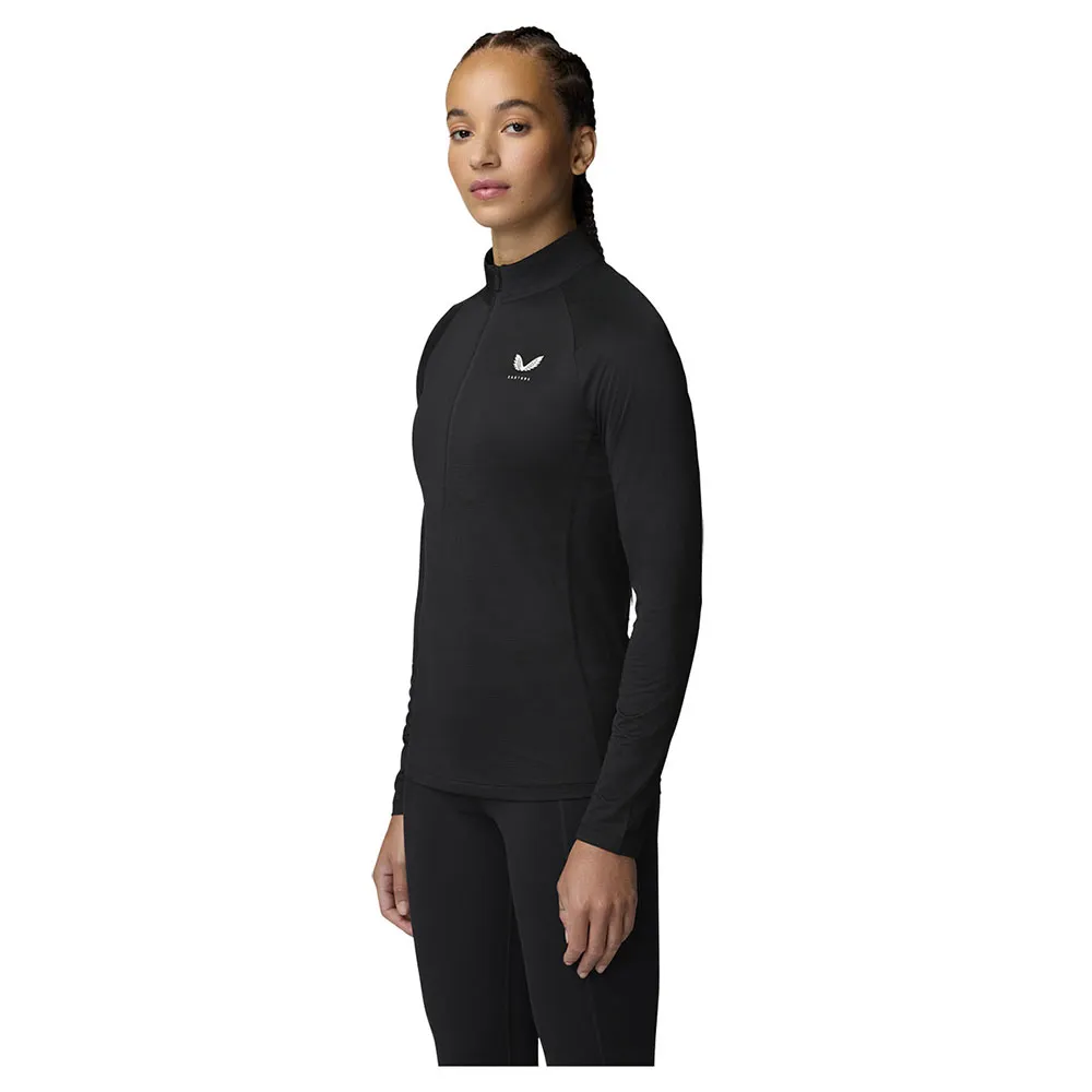 

Лонгслив Castore CFE41039 half zip, черный