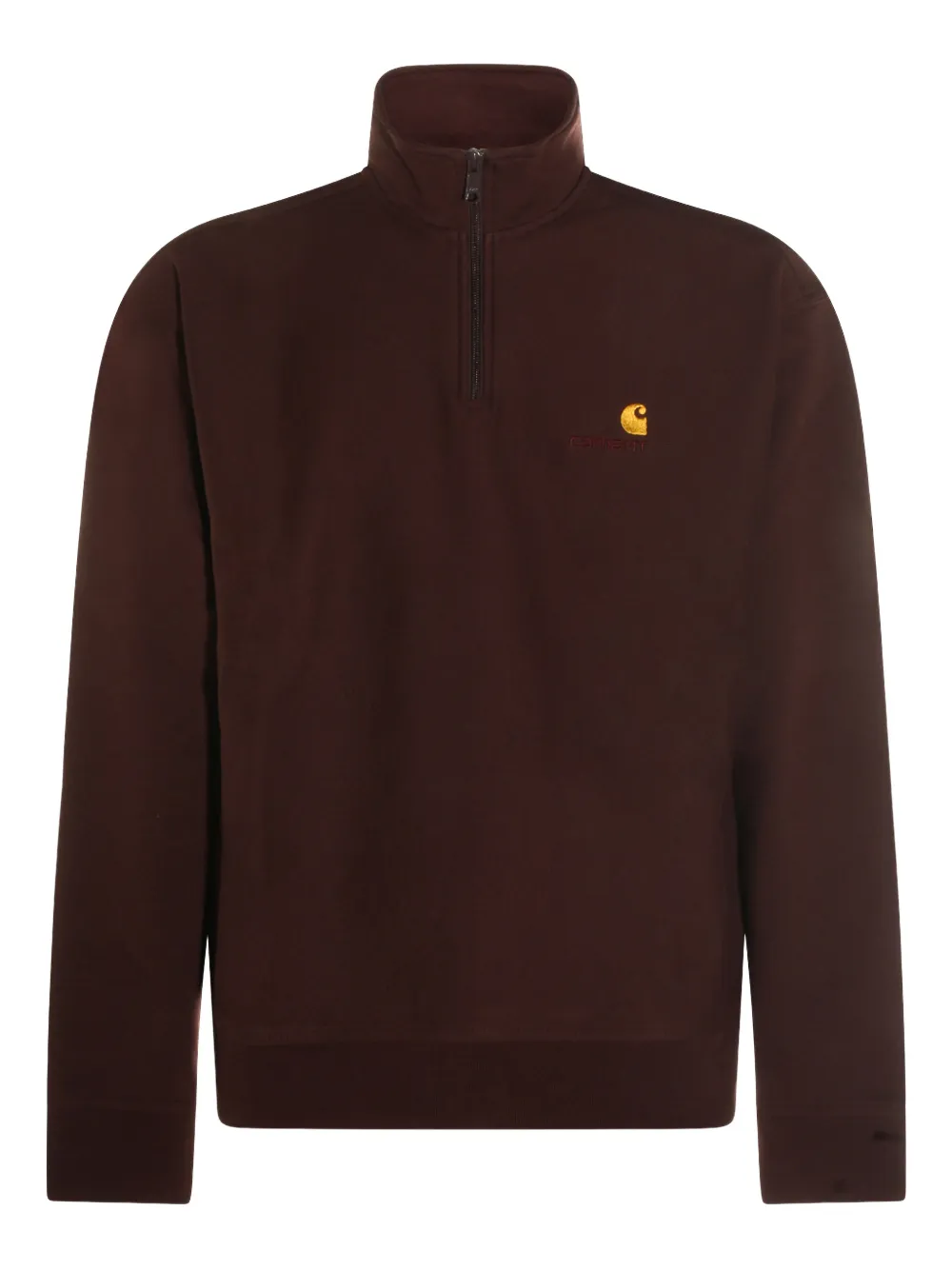 

Свитшот на молнии до середины с логотипом American Script Carhartt Wip, коричневый