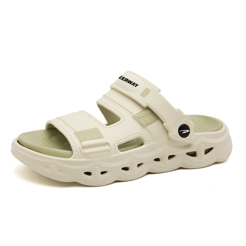 

DEERWAY Мужские быстросохнущие тапочки-слипоны с амортизацией бежевые, цвет Beige