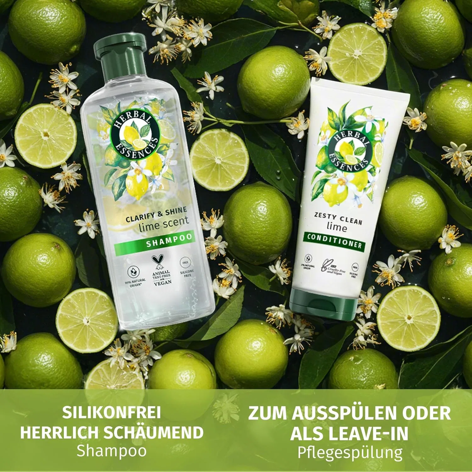 Кондиционер для глубокого очищения и блеска с ароматом лайма от Herbal Essences Herbal Essences — фото 4