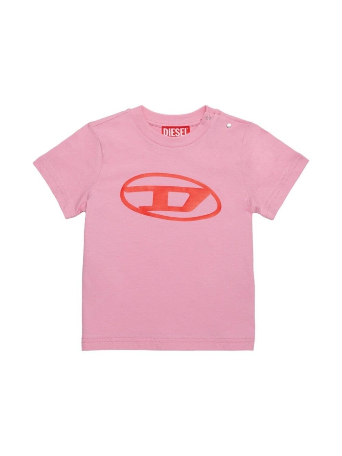 

Diesel Kids футболка с логотипом Oval-D, розовый