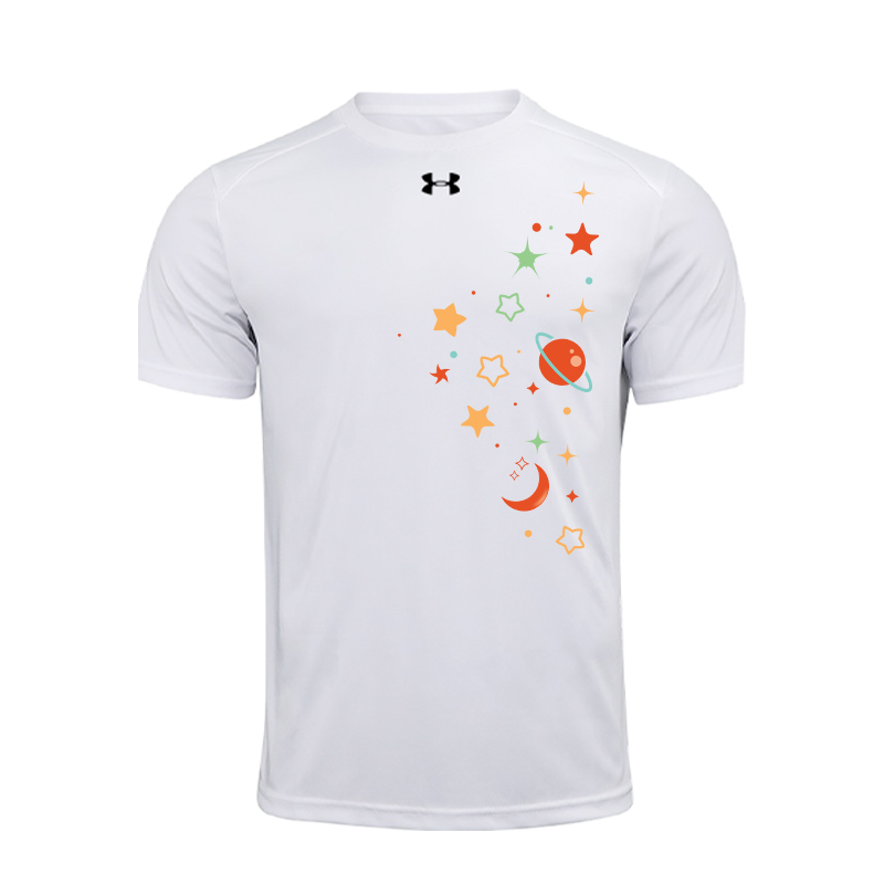 

Футболка с коротким рукавом Unisex быстросохнущая Under Armour, белый