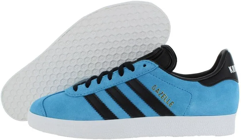 Мужские кроссовки Adidas Gazelle для зала, черный/белый/синий — фото 3
