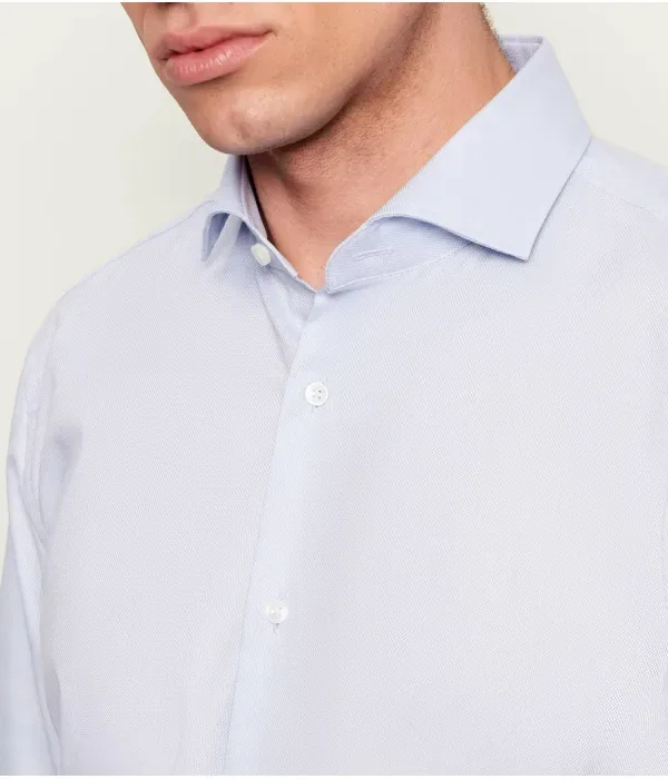 Рубашка H-HANK-SP-C1-261 slim fit Boss, небесно-голубой — фото 4