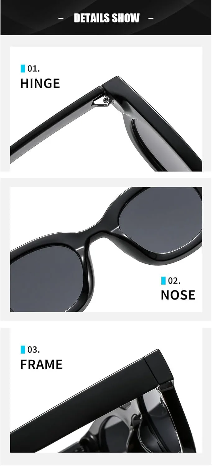 

Melrose 2024 Модные уникальные черные солнцезащитные очки для женщин, летние, для активного отдыха, квадратные, забавные, для вечеринок, женские 89210, Yellow