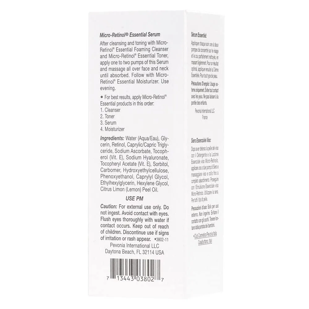 Сыворотка Pevonia — Для тела Micro-Retinol Essential Serum, 1 жидкая унция — фото 3