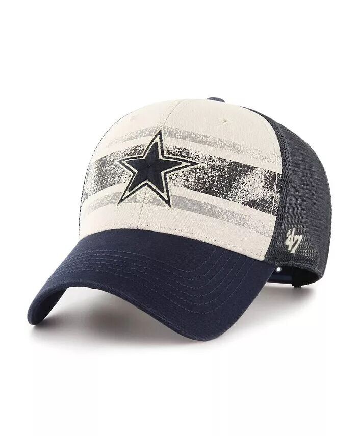 

Мужская кремовая регулируемая кепка Dallas Cowboys Breakout MVP Trucker '47 Brand