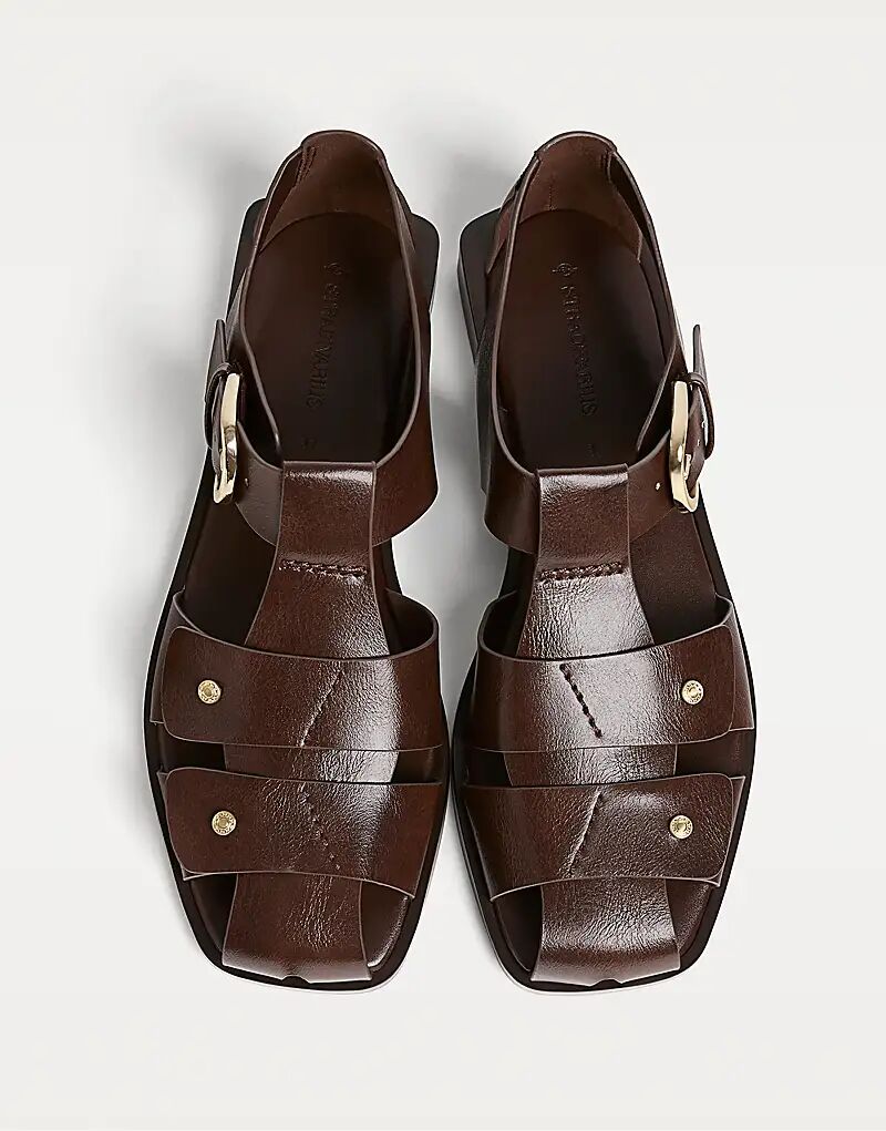 Туфли Stradivarius fishman с деталями коричневого цвета — фото 2