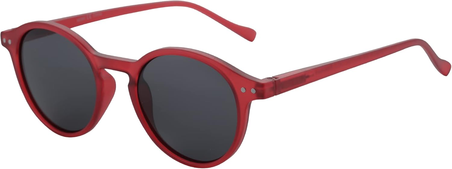 

Круглые поляризованные солнцезащитные очки ZENOTTIC, стильные солнцезащитные очки для мужчин и женщин в стиле ретро и классика, широкий выбор моделей, Crystal Red/Grey