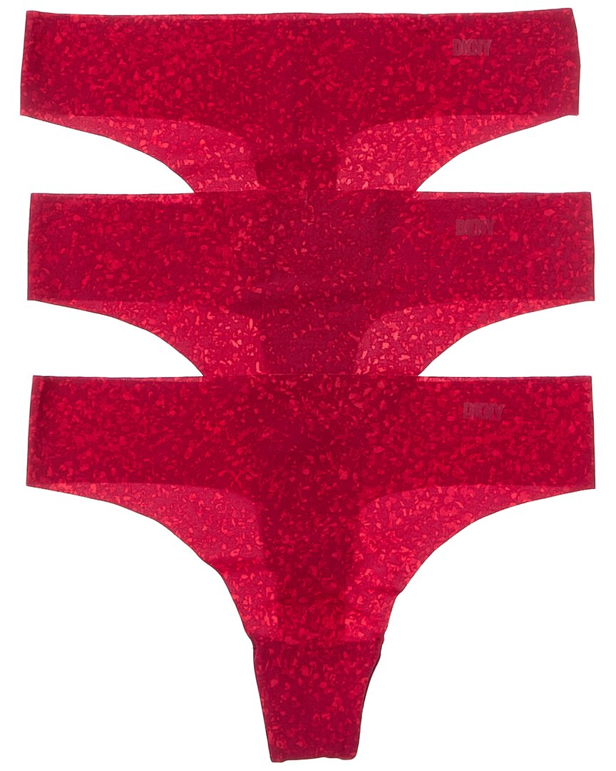 

DKNY 3pk Litewear Cut Anywhere стринги, красный