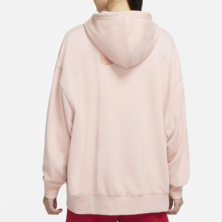 Толстовка (WMNS) Nike AS W Nike Sportswear SWSH FLC PINK OXFORD — фото 4