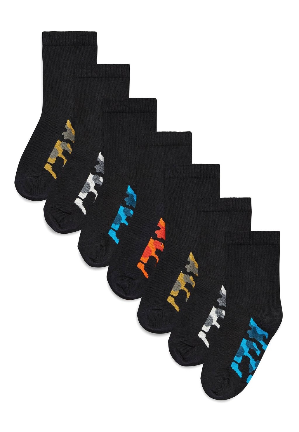 

Носки SEVEN PACK OLDER Next, цвет black camouflage footbed